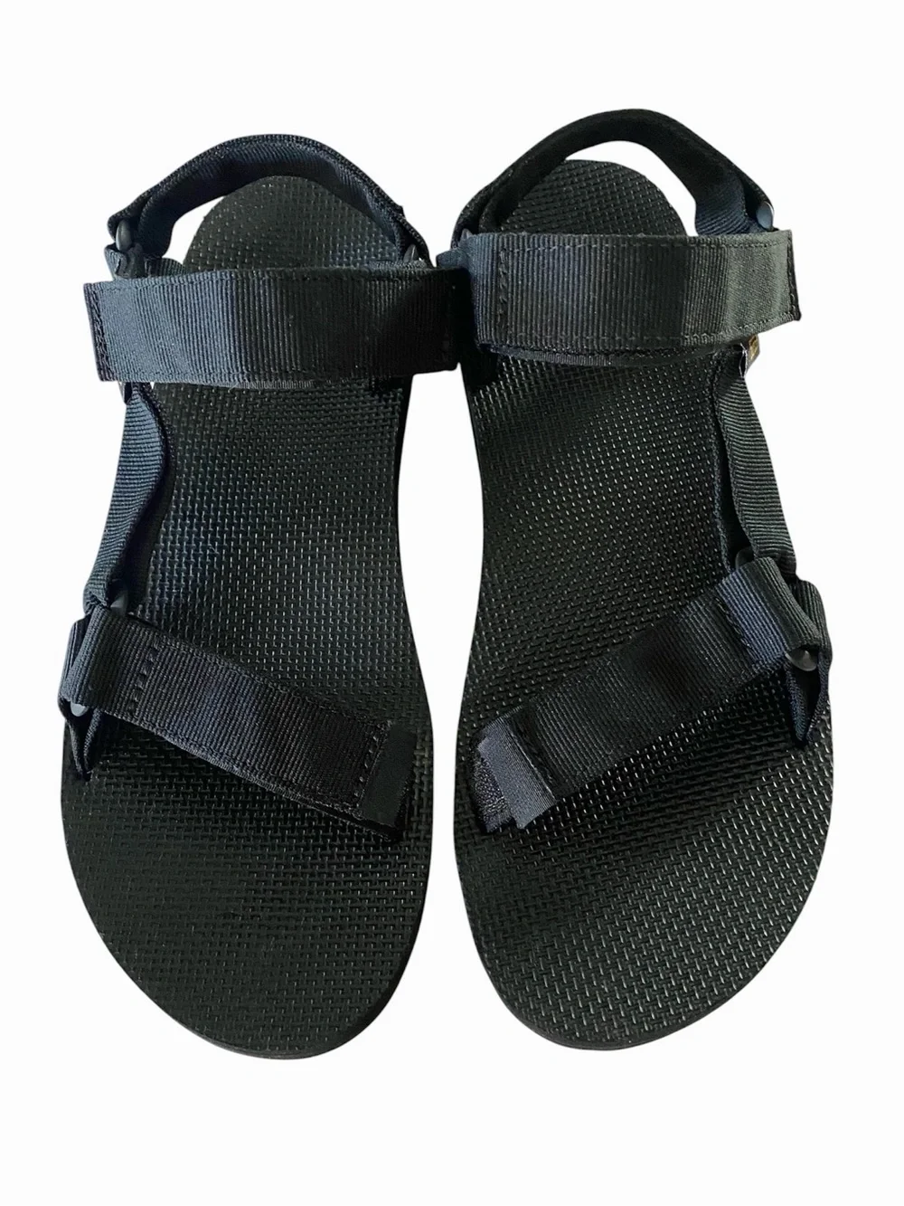 Teva Men’s Universal Sandals Size 9 Solid Black Outdoor Water Utilitarian